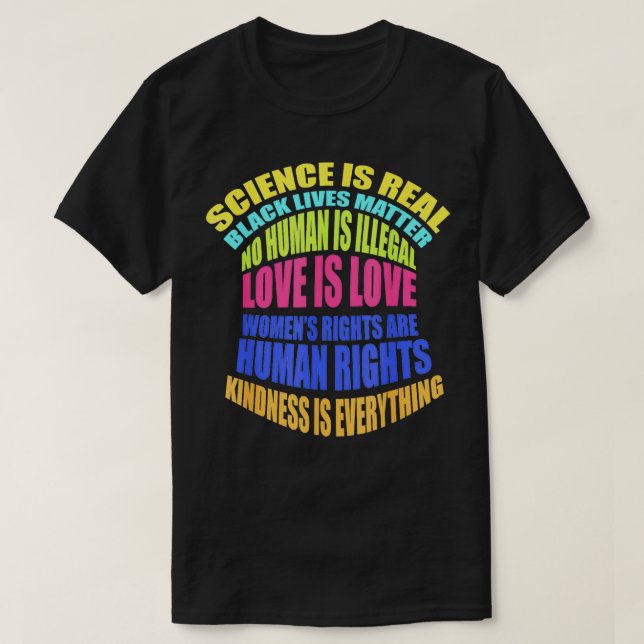 Science is real black  T-Shirt (Design Front)