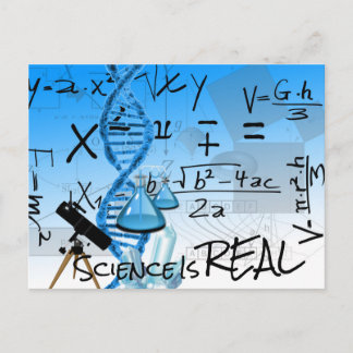 Science Is Real Postcard