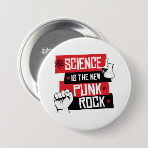 SCIENCE IS THE NEW PUNK ROCK 7.5 CM ROUND BADGE