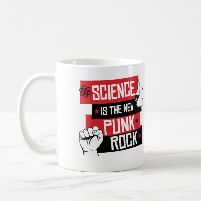 SCIENCE IS THE NEW PUNK ROCK COFFEE MUG (Left)