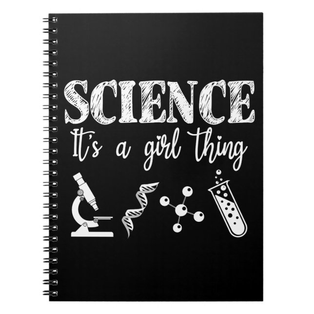 Science - It's a Girl Thing Notebook (Front)