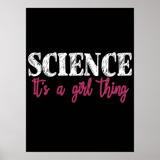 Science - It's a Girl Thing Poster (Front)