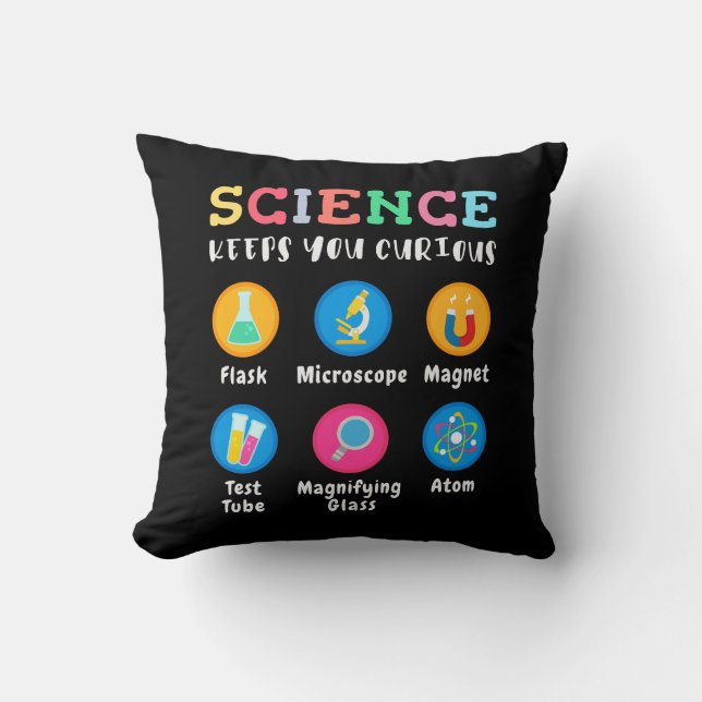Science keeps you curious cushion (Front)