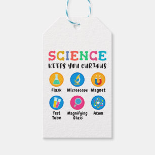 Science keeps you curious gift tags