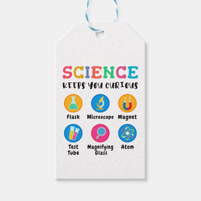 Science keeps you curious gift tags (Front)