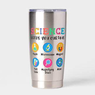 Science keeps you curious insulated tumbler