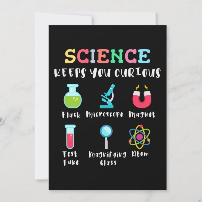 Science keeps you curious invitation (Front)