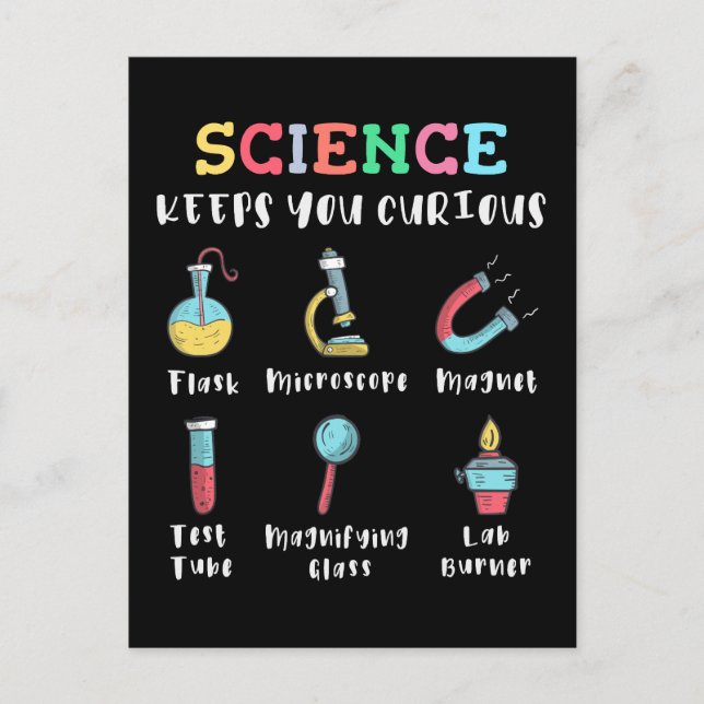 Science keeps you curious postcard (Front)