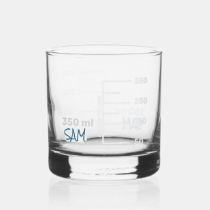 Science Lab Beaker Personalised Glass