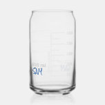 Science Lab Beaker Personalised Glass Chemistry<br><div class="desc">For the science lover in your life. This 16 oz glass is made to look like a piece of laboratory glassware, with graduations for a comparably sized 450 ml beaker. You can even personalise it with your initials or name, just like you would in a lab setting. Design is repeated...</div>