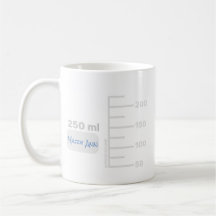 Science Lab Beaker Personalised Large Label Mug