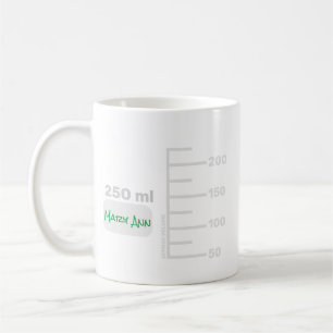 Science Lab Beaker Personalised Large Label Mug