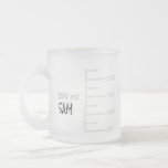 Science Lab Beaker Personalised Mug<br><div class="desc">For the science lover in your life. This 10 oz mug is made to look like a piece of laboratory glassware, with graduations for a comparably sized 250 ml beaker. You can even personalise it with your initials or name, just like you would in a lab setting. Design is repeated...</div>