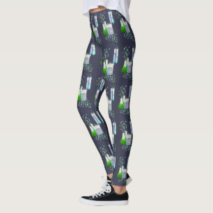 Science Lab Beakers and Test Tubes Leggings