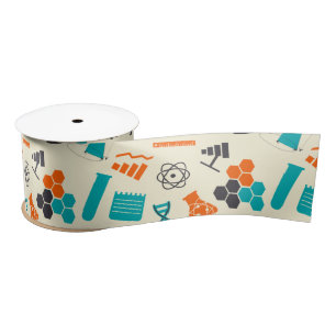 Science Lab Chemistry Love Proton Electron Neutron Satin Ribbon