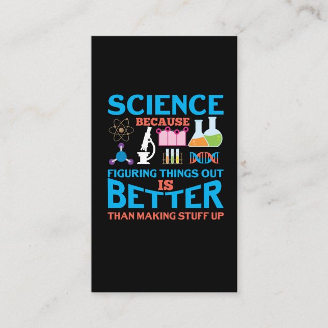 Science Lab laboratory technician Scientist Business Card (Front)