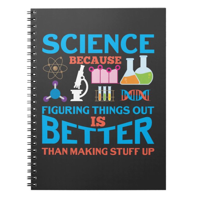 Science Lab laboratory technician Scientist Notebook (Front)