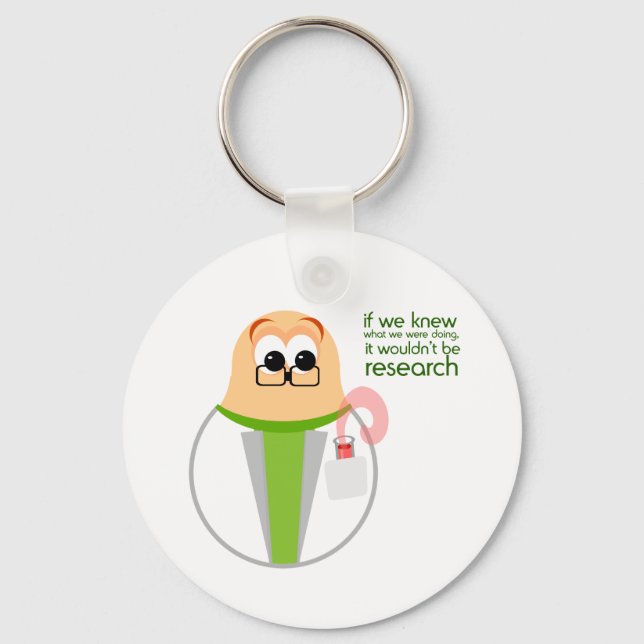 Science Lab Researcher Keychain (Front)