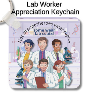Science Lab Researchers Appreciation  Key Ring