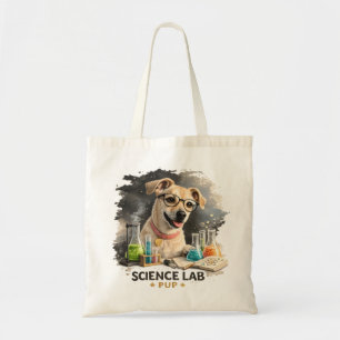 Science Lab Superstar Cute Dog with Glasses Tote Bag