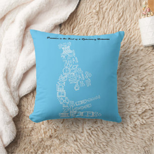 Science Lab Themed Design for Technicians Cushion