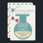 Science Laboratory Chemistry Birthday Party Invitation<br><div class="desc">Science Themed Party Invitations</div>