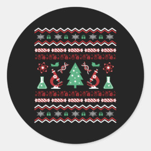 Science Laboratory Ugly Dna Microbiology Classic Round Sticker