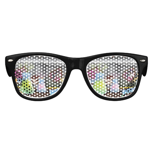 Science Laboratory with experiments bubbling Kids Sunglasses (Front)