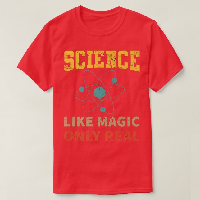 Science Like Magic Only Real - Funny Atom Premium  T-Shirt (Design Front)