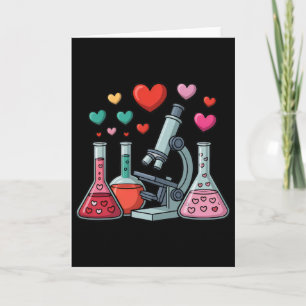 Science Love Hearts Stem Teacher Valentine  Card