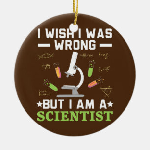 Science Lover Biology Teacher Scientist Chemistry Ceramic Ornament