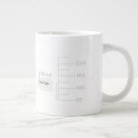 Science Lover Lab Beaker Mug Teacher Student gift<br><div class="desc">For the science lover in your life. This 10 oz mug is made to look like a piece of laboratory glassware, with graduations for a comparably sized 250 ml beaker. You can even personalise it with your initials or name, just like you would in a lab setting. Design is repeated...</div>