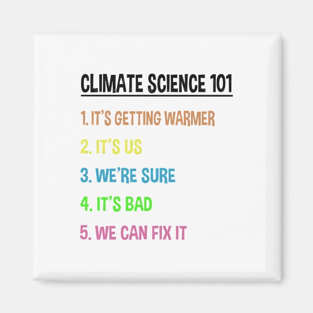 Science March – Earth Day Gift For Climate Change  Magnet (Front)