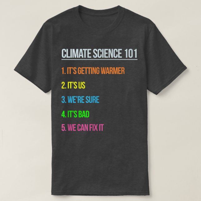 Science March T Earth Day Climate Change Scientist T-Shirt (Design Front)