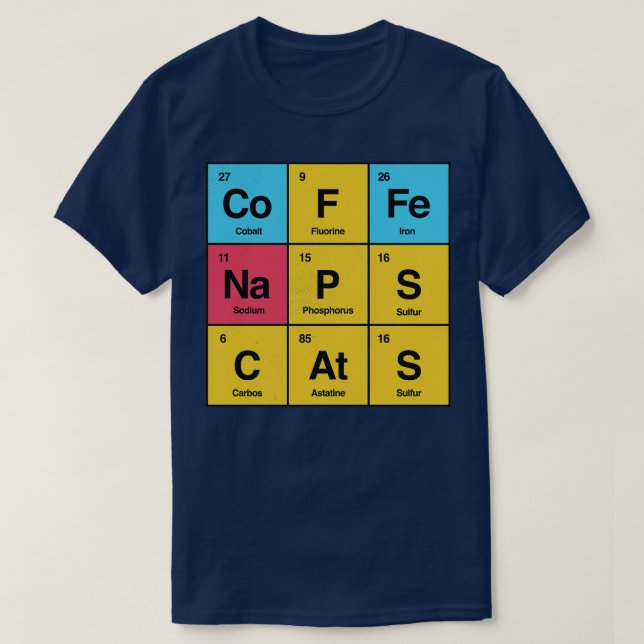 Science Naps Cats by Tobe Fonseca T-Shirt (Design Front)