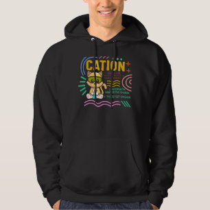 Science Nerd Cation Cute Pawsitive Chemistry Scien Hoodie