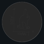 Science Nerd Duck Rabbit Physics Math Geek Classic Round Sticker<br><div class="desc">Get ready to quack your way into the scientific realm with this quirky design - Science Nerd Duck Rabbit Physics Math Geek! Embrace your inner geekiness! 🦆🐇🔬✖️➗</div>
