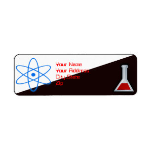 science nerd return address label
