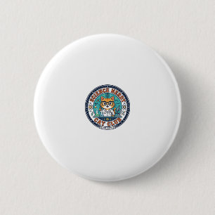 Science Nerdy Cat Cat Mum Gift Idea - Science Nerd 6 Cm Round Badge