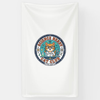 Science Nerdy Cat Cat Mum Gift Idea - Science Nerd Banner