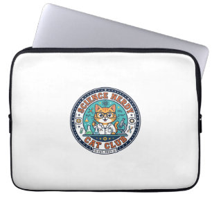 Science Nerdy Cat Cat Mum Gift Idea - Science Nerd Laptop Sleeve