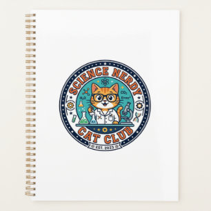 Science Nerdy Cat Cat Mum Gift Idea - Science Nerd Planner