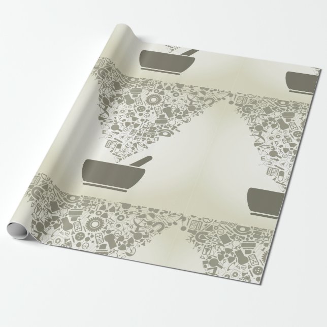 Science Objects Wrapping Paper (Unrolled)