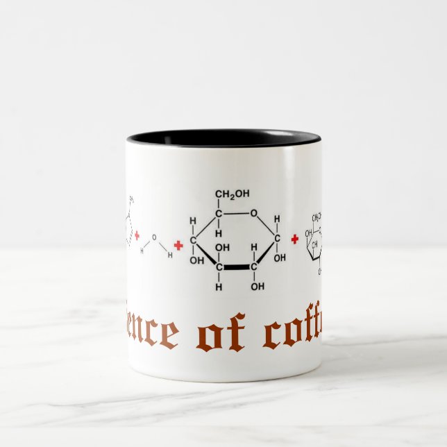 science of coffee Two-Tone coffee mug (Center)