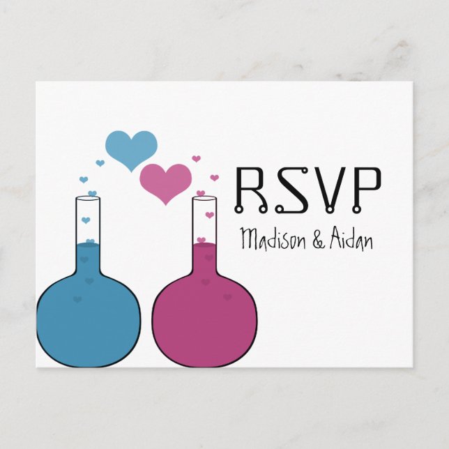 Science of Love RSVP Postcard (Front)
