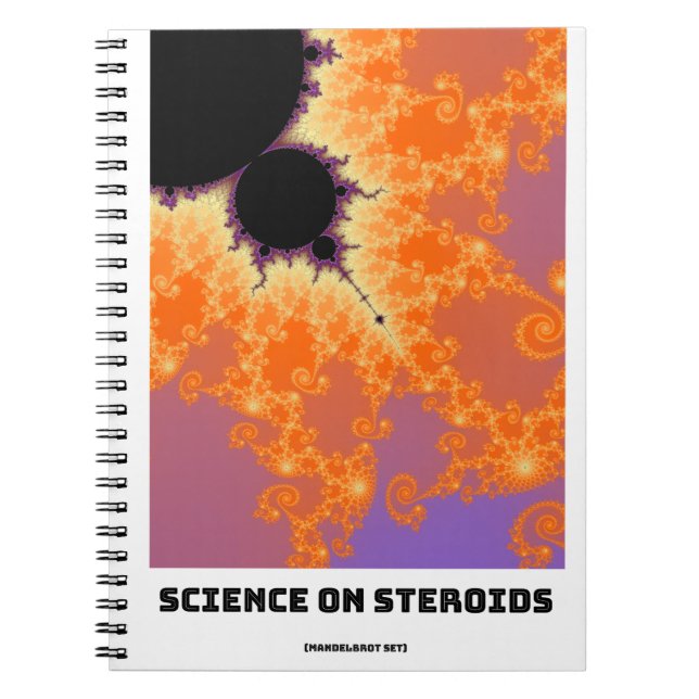 Science On Steroids Mandelbrot Fractal Notebook (Front)