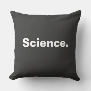 Science one word minimalism design cushion