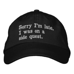 Science one word minimalism design embroidered hat