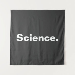 Science one word minimalism design  tapestry