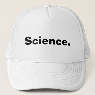 Science one word minimalism design  trucker hat